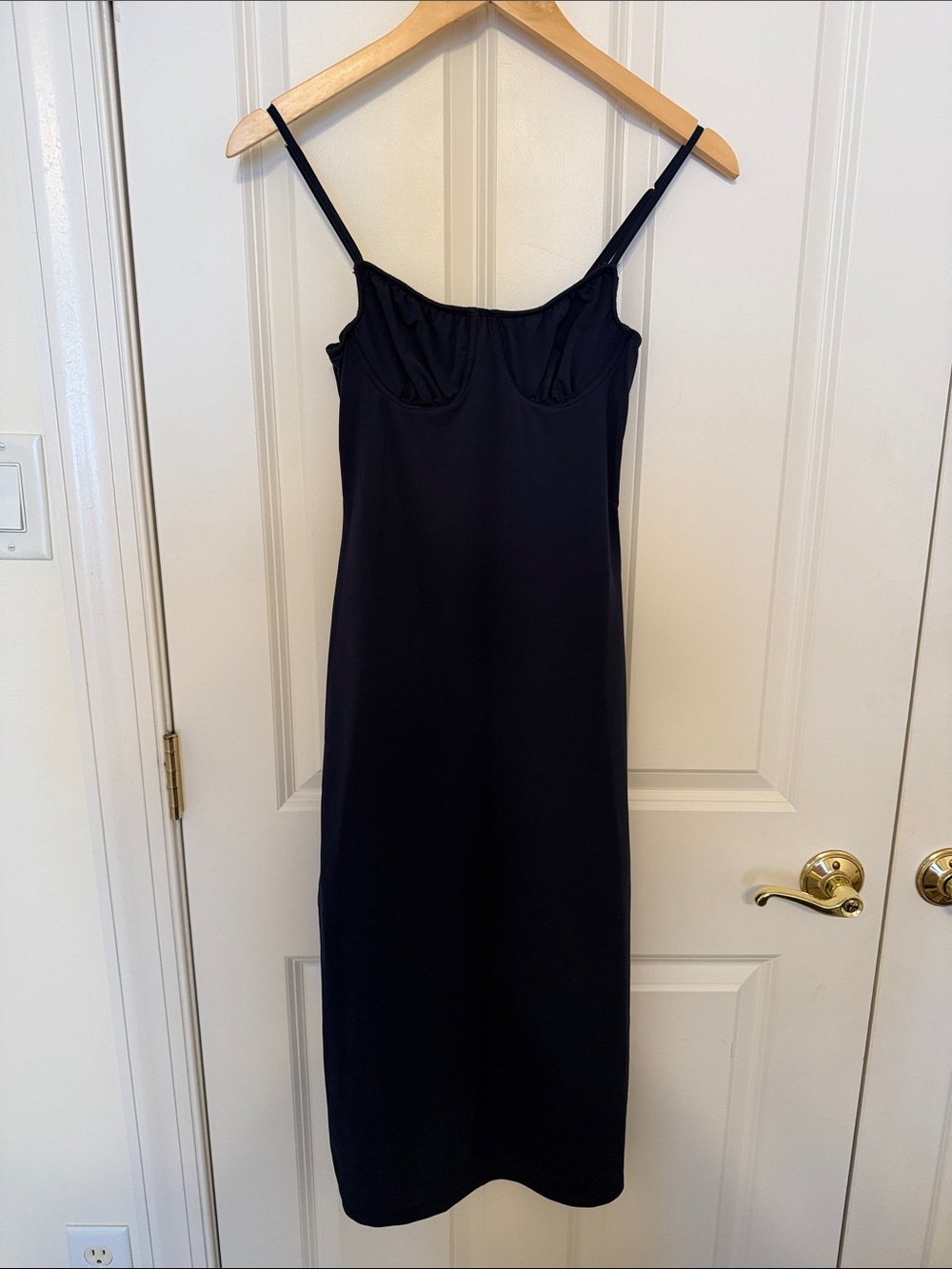 WeWoreWhat Navy Midi Slip Dress